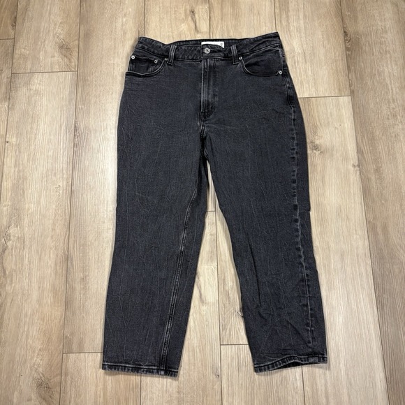 Abercrombie & Fitch Denim - Abercrombie & Fitch Women's Black Jeans Curve Love The Mom High Rise Size 29/8 S